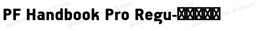 PF Handbook Pro Regu字体转换